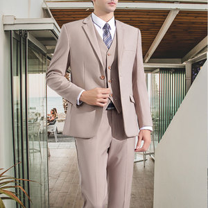 Người Đàn Ông Của Sang Trọng Màu Đen 2 Mảnh Mỏng Phù Hợp Với Trang Phục Chính Thức Dây Kéo Đóng Cửa Cao Len Viscose Giản Dị Cho Đám Cưới Bên Kinh Doanh Prom Xl - Product Image 1