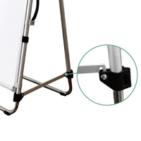 Pizarra Táctica de Baloncesto Magnética Portátil, Ajustable, Plegable, con Marco de Aluminio, Equipo de Entrenamiento de Pizarra Blanca Abatible
