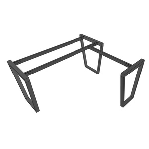 L-shaped Metal <b>Legs</b> for Table 180x160x70cm Minimalist Modern Design Easy Installation HCTC011 - Product Image 3