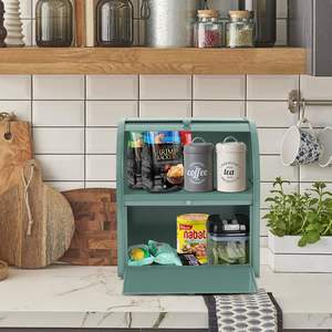 Boîte à pain décorative en métal avec couvercle pour comptoir de cuisine Boîte à pain durable, parfaite pour les maisons modernes - Product Image 3