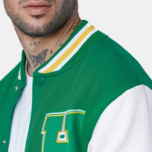 Nouvelle arrivée personnalisé hommes Lettermen veste d'hiver à la mode bouton Stand Style nouveauté personnalisé hommes Lettermen hiver Stand - Product Image 6