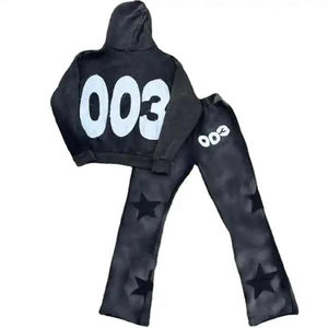 Conjunto de chándal informal para hombre con chaqueta de manga larga y pantalones deportivos ropa deportiva gimnasio ropa deportiva - Product Image 6