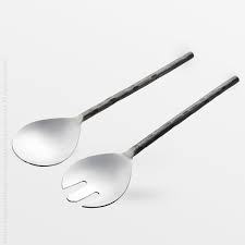 Cuillère à salade en acier inoxydable Design fantaisie avec poignée mince et élégante Ensemble de couverts Vente à chaud Produit Designer Cuillère de table du désert - Product Image 5