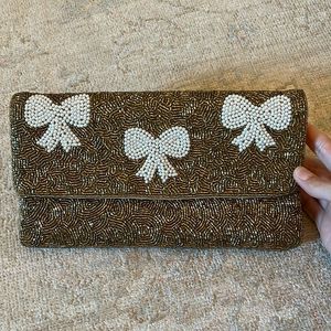 Bolso de mano de noche con bordado de fiesta de cuentas de lujo de alta calidad con acabado de estilo de joyería de declaración de Hiba Enterprises - Product Image 4
