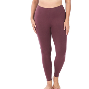 Leggings hasta el tobillo para mujer, hechos a medida al por mayor, pantalones elásticos de spandex/poliéster, pantalones de yoga y gimnasio, cintura elástica, antibacterianos - Product Image 2