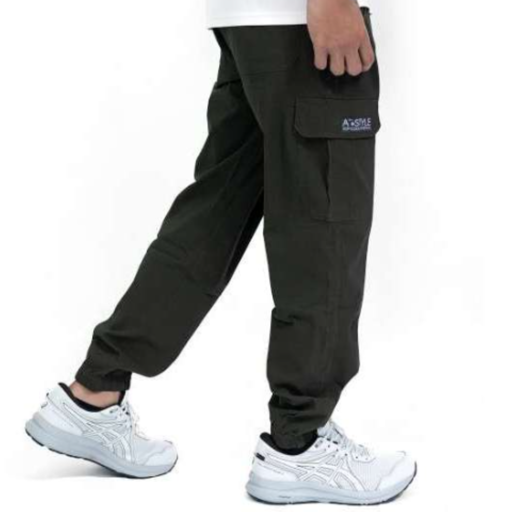 Pantalón recto verde oscuro