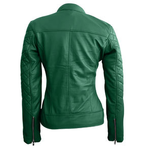 Venta caliente señoras 100% chaqueta de cuero Original para mujer chaqueta de cuero genuino delgada calidad Premium Real - Product Image 3