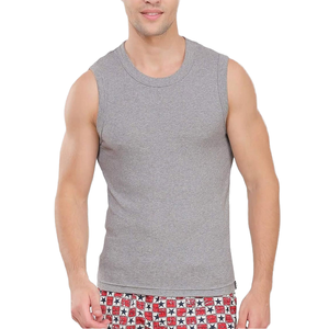 Plus Size Men's Knitted Casual Eco-Friendly Breathable Cotton Gym Fitness <b>Stringer</b> <b>Vest</b> Custom Logo Leisure Sports Body Building - Product Image 3