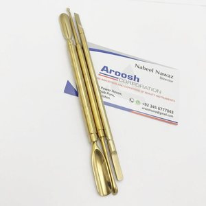 Premium Quality 2023 Latest Design Gold Plated Stainless steel High Quality Double Ended Sharp Cuticle Nail Pushers