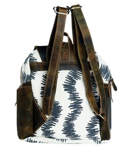 กระเป๋าถือผ้าใบหนังแท้สำหรับผู้หญิงมีซิปแบบลำลองสายโซ่สไตล์ตะวันตกมีปุ่มปิดสำหรับชีวิตประจำวัน - Product Image 2