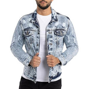 Chaqueta vaquera con lavado ácido de calidad superior, superventas, con soporte frontal, transpirable, de secado rápido, holgada, de invierno para hombre, a la venta en línea - Product Image 6
