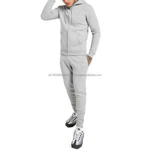 Wholesale 100% Cotton Zip up Sport Tracksuits Custom logo Mens Track Suit Sets For Sale - Product Image 1