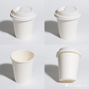 Vaso de papel ecológico con tapa 8 oz 100 paquetes - Product Image 6