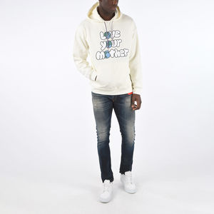 Algodón French Terry Custom 3D Puff Print Hoodies Hombres Unisex Oversized Heavyweight Screen Print Zip up Puff Print Hoodie - Product Image 5