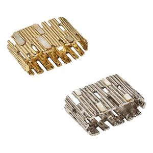 Metallic <b>Napkin</b> Holder Set <b>Silver</b> And Gold Serviette <b>Napkin</b> Rings Indian Handcrafts Luxury Tissue Holder Rings Event Supplies - Product Image 1