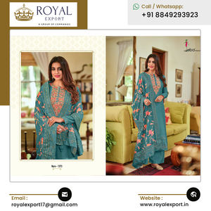 Amplia gama de ropa de boda de alta calidad pura Maheshwari seda viscosa con bordado Hevey pakistaní Salwar colección de trajes - Product Image 2