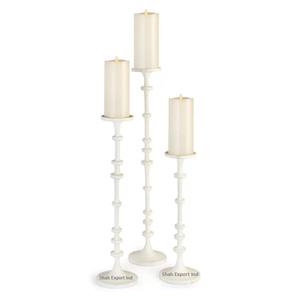 Tall Aluminum <b>Pillar</b> <b>Candle</b> Holder Matt Black Narrow Design <b>Candle</b> Stand for Home Christmas Party Tabletop Decoration - Product Image 5