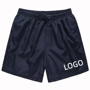 Breathable 2024 Men Drawstring Shorts Custom Logo Board Shorts Black Mens Beach Short for Water Proof Shorts High Quality