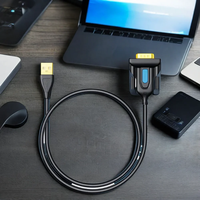Câble de convertisseur série USB vers DB9 RS232 de haute qualité câble de données adaptateur mâle à mâle