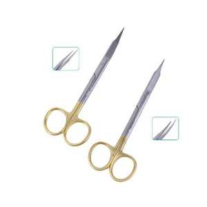 Instruments chirurgicaux professionnels d'acier inoxydable de ciseaux de dissection médicaux de 13cm avec le matériel manuel en plastique et en métal - Product Image 1