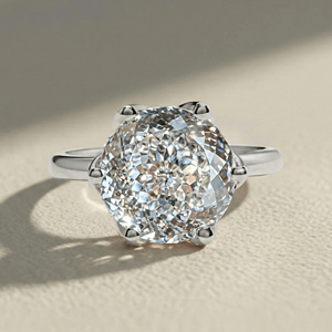 Luxury Oval Cut <b>Solitaire</b> Engagement <b>Ring</b> for Women <b>Silver</b> Plated Cubic Zirconia Wedding <b>Ring</b> - Product Image 1