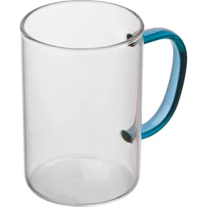 Mug en verre EDDA personnalisé avec poignée, articles promotionnels personnalisables - Product Image 5
