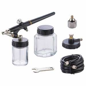 Compresseur d'aérographe de machine de maquillage d'aérographe avec 60c.c. Spray aérographe en verre - Product Image 1