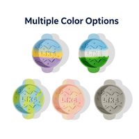 Nouvelle gamelle anti-anxiété pour animaux de compagnie en silicone de qualité alimentaire, écologique, durable, imperméable, antidérapante et résistante aux hautes températures, pour une alimentation lente
