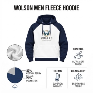 Ensemble haut à capuche et pantalon de survêtement en molleton 100% coton pour homme, tenue de sport d'automne pour la remise en forme, l'exercice et les loisirs - Product Image 6