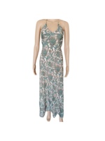 Vestido de Verano para Mujer de Alta Gama, Estilo Y2K, de Algodón Ecológico, con Estampado de Puntos, Corte en A, Espalda Descubierta, Largo hasta el Suelo, Casual, Precio al por Mayor