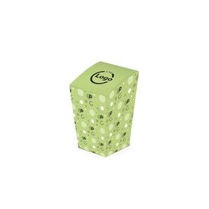 Panier d'emballage en plastique pour frites avec couvercle Mod. Boîte à frites 6x6x12 cm - Personnalisée - Product Image 2