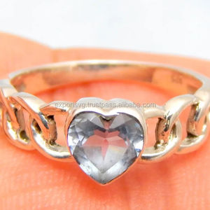 Bague de mariage en argent sterling 925 de style classique Adorable pierre précieuse de quartz améthyste pour la mode féminine pour les fêtes et les anniversaires - Product Image 1