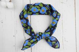 OEM 2026 Wholesale In-Stock Custom Ethnic Bandanas Printed <b>Black</b> Cotton Silk Polyester Bandana <b>Scarf</b> with Logo - Product Image 2