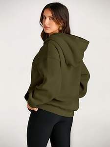 Moda reina mujeres sudaderas con capucha de gran tamaño sudaderas de lana otoño moda 2025 pulóver suéteres ropa de invierno - Product Image 3