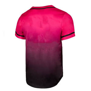 2024 haute qualité Polyester Baseball Softball maillots respirant à manches courtes vêtements de sport joueur Style plaine équipe en gros - Product Image 4
