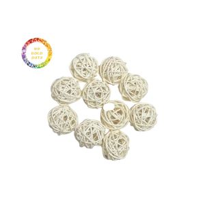 Bolas de ratán decorativas hechas a mano de Vietnam, ecológicas y elegantes, perfectas para decoración del hogar o juguetes para mascotas a granel - Product Image 1