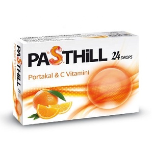 Mejor Precio, Más Preferido, Alta Calidad, Tabletas de PASTHILL con Naranja y Vitamina C al por Mayor - Suplemento Alimenticio para el Cuidado de la Garganta de Turquía - Product Image 1