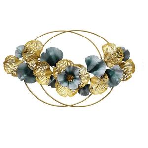 Metal Ginkgo Leaf <b>Wall</b> <b>Art</b> Hand Painted Golden & Green <b>Wall</b> Decor Modern <b>Natural</b> Home <b>Wall</b> Decorations For Living Room Bedroom - Product Image 5