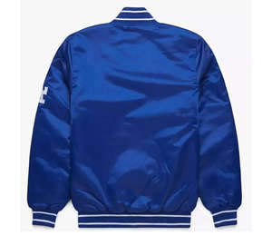 Custom High Quality <b>Casual</b> Winter Fall Outdoor Waterproof Breathable Embroidered Polyester Bomber Satin <b>Jacket</b> for <b>Men</b> - Product Image 2