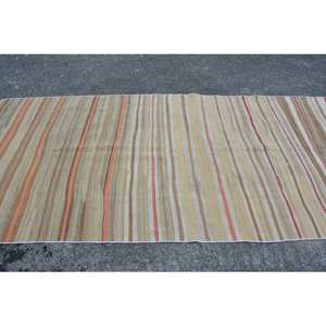 Tapis turc vintage moderne 4.6 X 10.3ft classique beige motif laine fausse fourrure de lapin avec support en latex couloir rectangulaire en peluche - Product Image 4