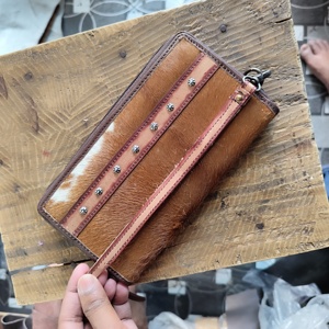 Nueva Cartera de piel de vaca Popular, bolso de mano de moda occidental para mujer, Cartera de piel de vaca de tamaño personalizado - Product Image 5