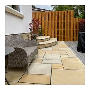 Pack terrasse en grès pour décoration de sol extérieur Pavage en pierre menthe d'excellente qualité Finition adoucie naturelle au prix du marché - Product Image 6