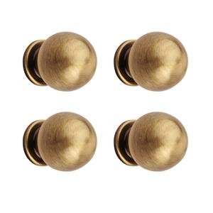 Georgian Antique Brass Cabinet Drawers/Wardrobe <b>Kitchen</b> Door Pull <b>Handle</b> Knobs - Brownish <b>Gold</b>. - Product Image 4