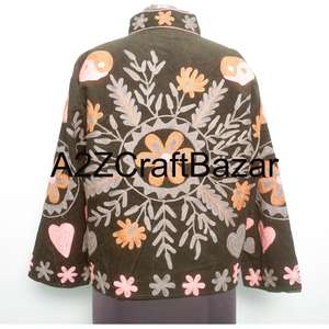 Veste vintage pour femmes, brodée, style cotrise, veste d'hiver/d'automne, vêtements traditionnels pour femmes - Product Image 5