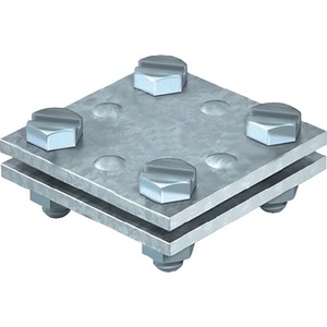 DIN EN 62561-1 Hot-Dip Galvanized Steel Cross Connector Flat/Flat 30 mm Pack Size 25-for Cabinet Organizers - Product Image 1