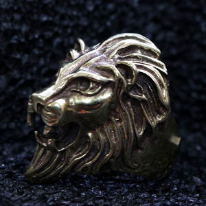 Nouvelle arrivée Lion Face 14 Bague en laiton plaqué or Accessoires de mode Bague brillante pour femme pour mariage et cadeaux - Product Image 2