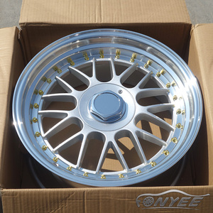 F66646หมุด<span class=keywords><strong>ก</strong></span>ีฬา BB <span class=keywords><strong>17</strong></span> ''ล้ออัลลอยจานลึ<span class=keywords><strong>ก</strong></span>สีเงิน4x100 5x10 0/114.3/112/120 CB 73.1ใหม่สำหรับเทสลา - Product Image 4