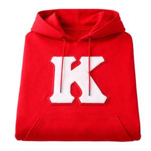 Sweat à capuche en chenille rouge Kappa Alpha Psi, taille réelle, polaire de qualité supérieure, broderie de lettres, blason classique, vêtements grecs - Product Image 6