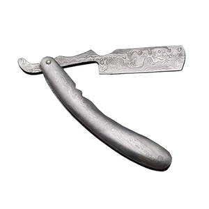 Rasoir droit personnalisé en acier damas fait à la main 1 pièce jetable de sécurité pour le kit de rasage de bikini pour salon de coiffure usage personnel - Product Image 4