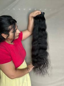 ช่อผมมนุษย์แบบลอนสำหรับต่อผมมนุษย์ผมต่อแนวผมมนุษย์แท้จากอินเดีย100% - Product Image 4